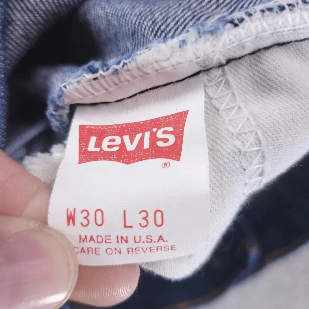 VTG Levis 684 Jeans 30x30 Bell Bottom Flare Orange Tab 80s 70s Made in USA